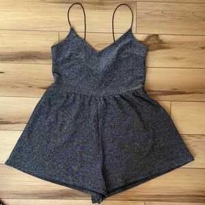 H&M Black Sparkle Jumpsuit